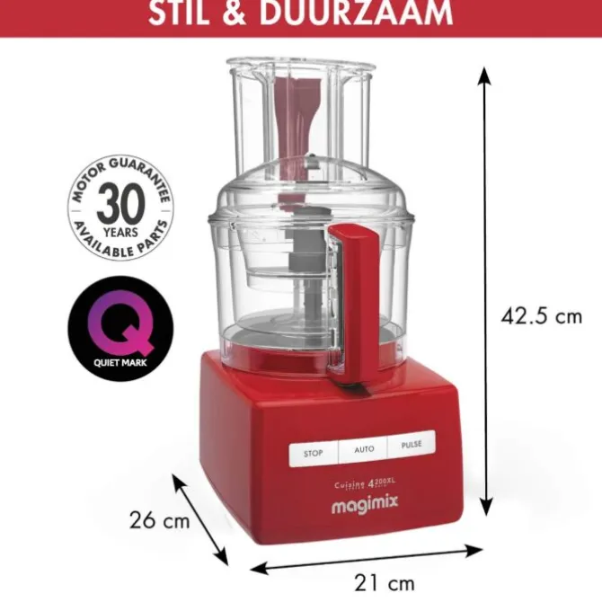 Magimix 4200 XL foodprocessor kunststof rood
