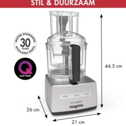 Magimix 5200 XL Premium foodprocessor kunststof mat chroom
