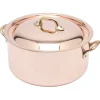Mauviel M'150B kookpan ø 24 cm koper bronzen handgreep