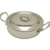 Mauviel M'Cook lage kookpan met deksel ø 24 cm rvs