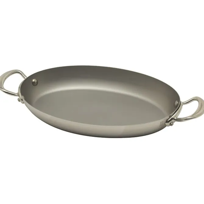 Mauviel M'Cook serveerpan ovaal ø 35 cm rvs lichte greep