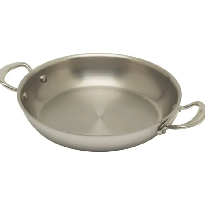 Mauviel M'Cook serveerpan rond ø 24 cm rvs lichte greep