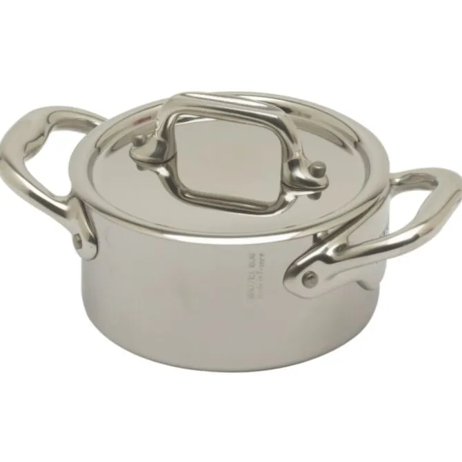 Mauviel M'Minis kookpan met deksel rond ø 9 cm rvs