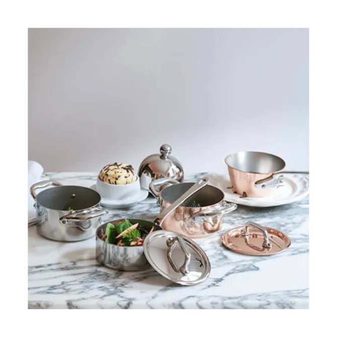 Mauviel M'Minis kookpan met deksel rond ø 9 cm rvs
