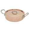 Mauviel M'150S braadpan met deksel ø 28 cm koper rvs greep