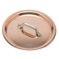 Mauviel M'150S M'héritage deksel ø 12 cm koper rvs handgreep