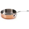 Mauviel M'150S sauteerpan ø 24 cm koper met rvs greep