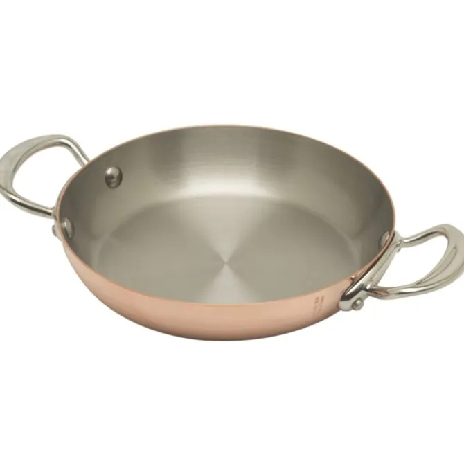 Mauviel M'150S serveer- en paellapan ø 16 cm koper rvs greep