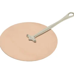 Mauviel M'150S universele deksel ø 25 cm koper rvs greep
