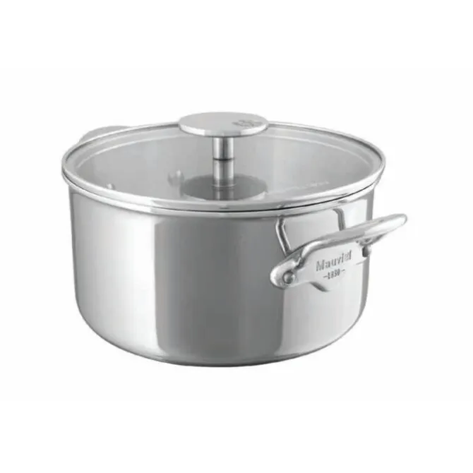 Mauviel M'Urban4 kookpan met glasdeksel ø 16 cm rvs