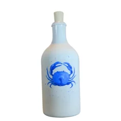 Menu'tje Marechal oliefles Krab 500 ml keramiek blauw
