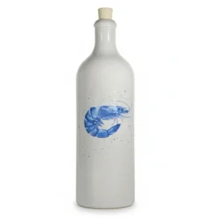 Menu'tje Marechal oliefles Shrimp 750 ml keramiek blauw