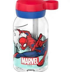 Mepal Campus Spiderman drinkfles met rietje 450 ml kunststof