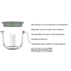 Mepal Chef It maatbeker 1 liter glas Coral