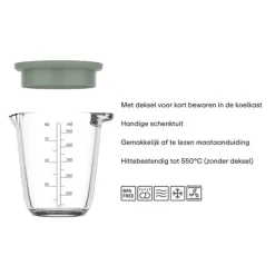 Mepal Chef It maatbeker 500 ml glas Coral