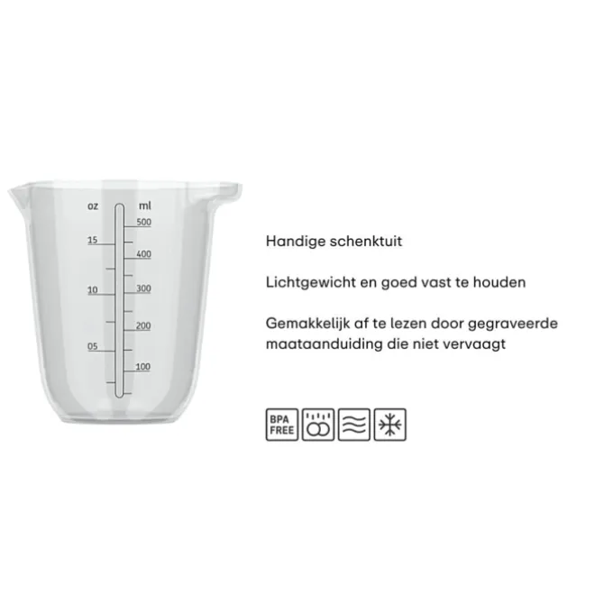 Mepal Chef It maatbeker 500 ml kunststof transparant