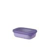 Mepal Cirqula rechthoekige kom met deksel 500 ml kunststof nordic lilac