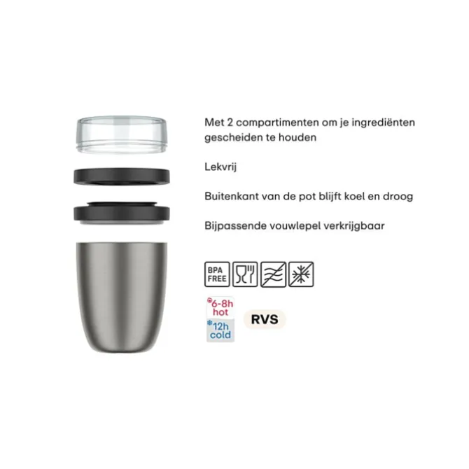 Mepal Ellipse isoleer lunchpot 500 + 200 ml Nordic Sage