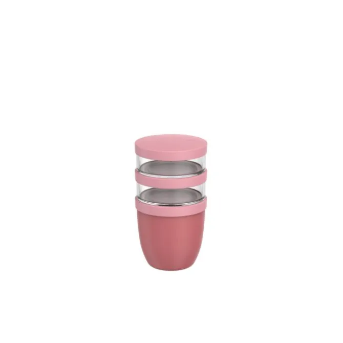 Mepal Ellipse lunchpot Vivid Mauve 3-delig