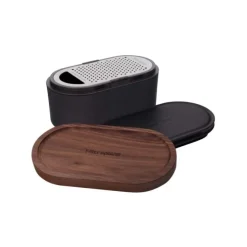 Microplane Container rasp Antraciet walnoot