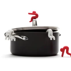 Monkey Business Lid Sid dekselhouder 4,8 cm kunststof rood/wit 2-delig