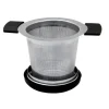 Nerthus theefilter met grepen en onderzetter