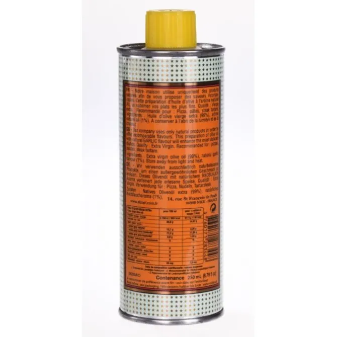 Nicolas Alziari olijfolie knoflook blik 250 ml