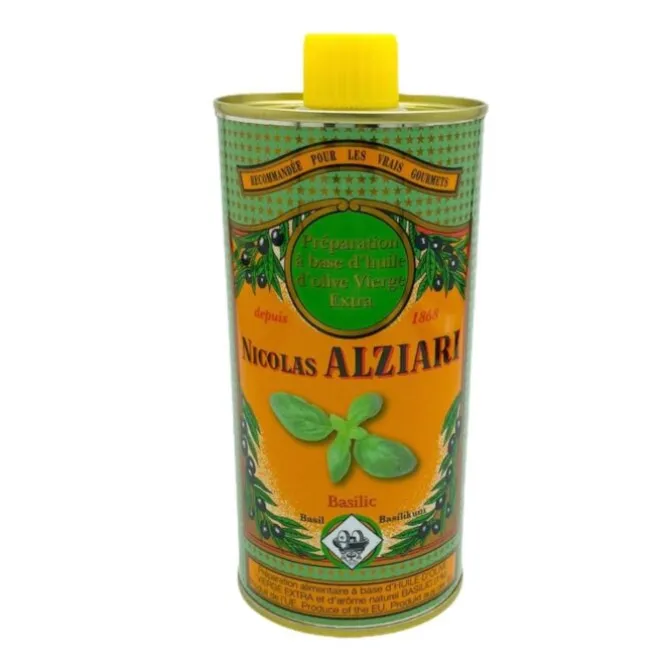 Nicolas Alziari olijfolie met basilicum 500 ml