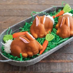 Nordic Ware bakvorm 'Baby Bunny' 6 stuks ø 30 cm aluminium g