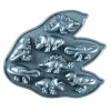 Nordic Ware bakvorm dinosaurus 8,5 cm aluminium 8 stuks