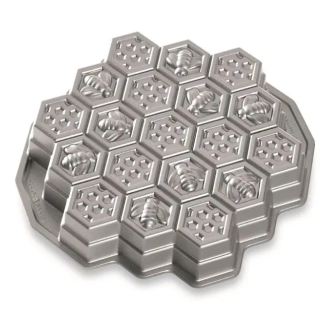 Nordic Ware bijenraat bakvorm 30,5 cm gietaluminium