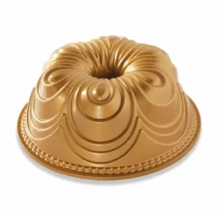 Nordic Ware Chiffon Bundt tulbandvorm ø 24 cm aluminium goudkleurig