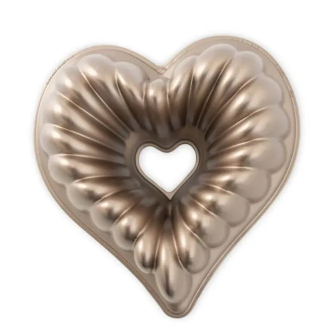 Nordic Ware Elegant Heart tulband bakvorm 24 cm gietaluminium
