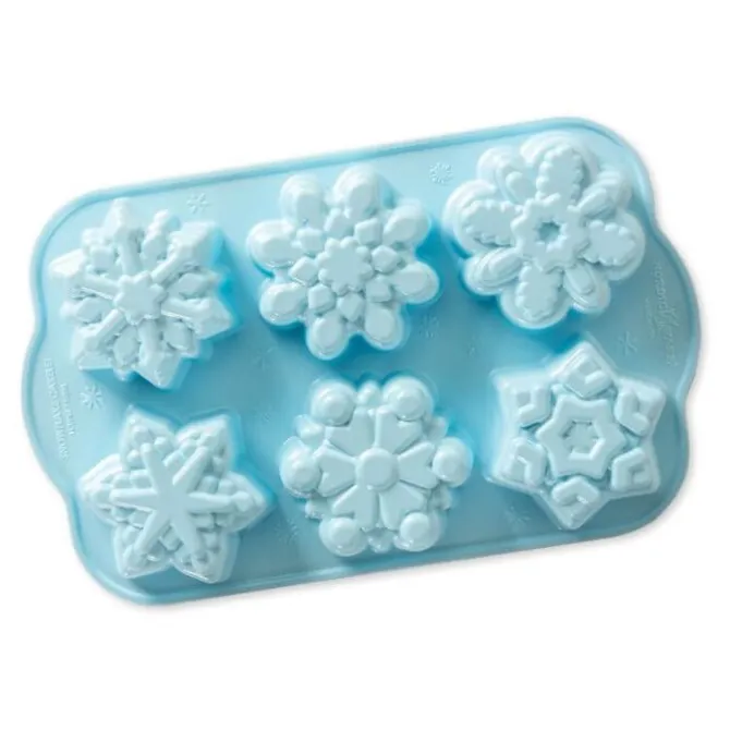 Nordic Ware Frozen 2© snowflake bakvorm 6 stuks aluminium lichtblauw