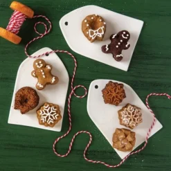 Nordic Ware Holiday Teacakes bakvorm 16 stuks aluminium grijs