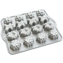 Nordic Ware Holiday Teacakes bakvorm 16 stuks aluminium grijs