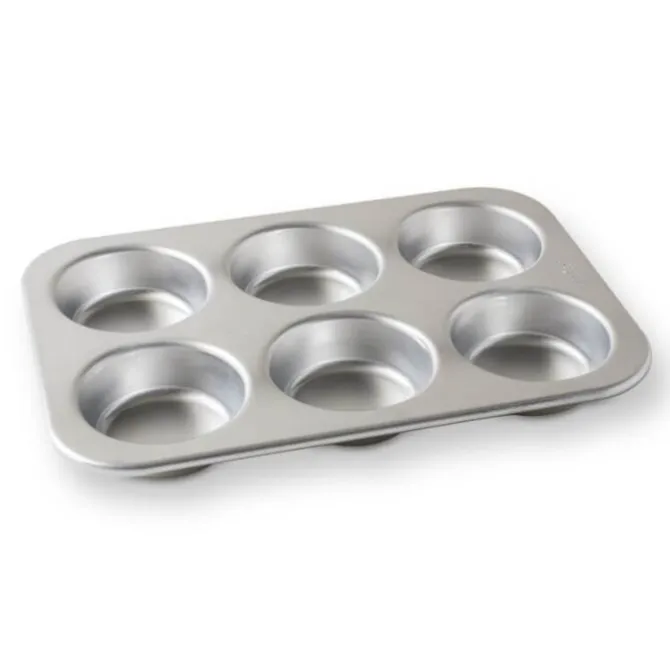 Nordic Ware Jumbo bakvorm voor 6 muffins aluminium grijs