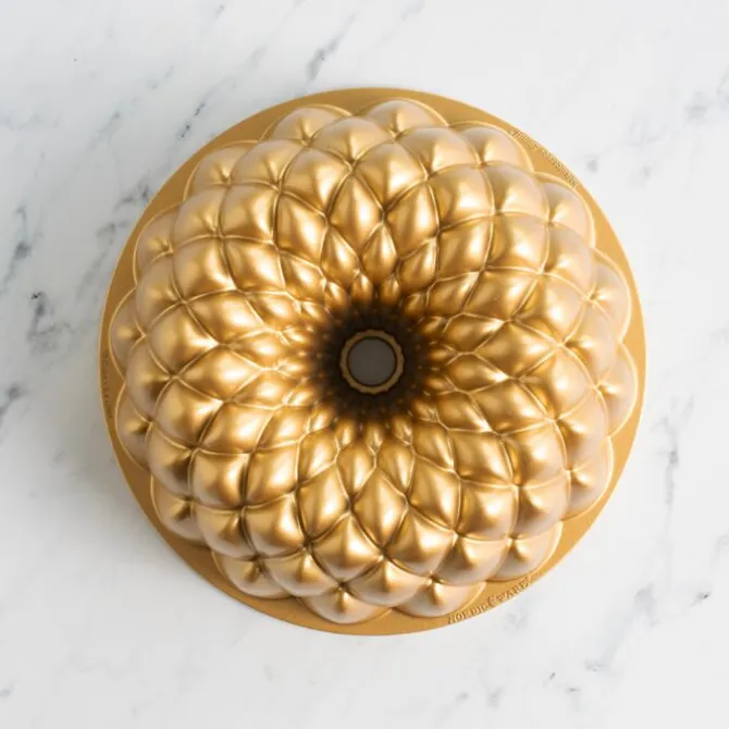 Nordic Ware Kaleidoscope Bundt bakvorm aluminium goudkleurig