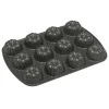 Nordic Ware mini-tulbandbakvorm 12 stuks ø 6,5 cm aluminium grijs