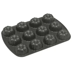 Nordic Ware mini-tulbandbakvorm 12 stuks ø 6,5 cm aluminium grijs