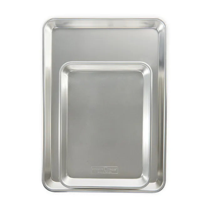 Nordic Ware Naturals Half Sheet & Quarter Sheet bakplaat 2-delig