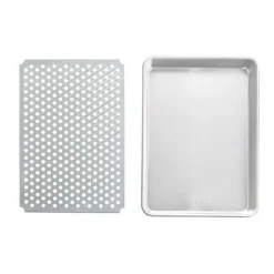 Nordic Ware Naturals Half Sheet bakplaat met oven-/koelrek 33 x 45 cm aluminium