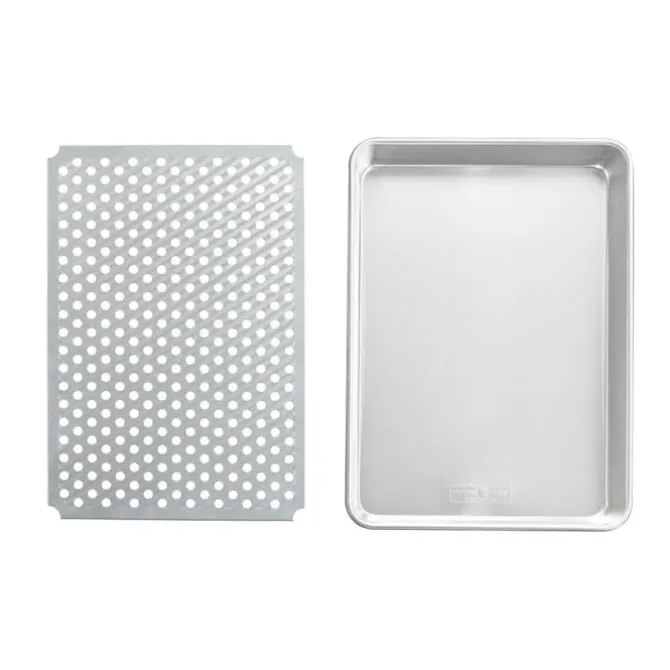 Nordic Ware Naturals Half Sheet bakplaat met oven-/koelrek 33 x 45 cm aluminium