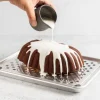 Nordic Ware Naturals Quarter Sheet bakplaat met oven-/koelrek 25 x 33 cm aluminium