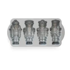 Nordic Ware Nutcracker Sweets bakvorm 4 stuks aluminium zilverkleurig