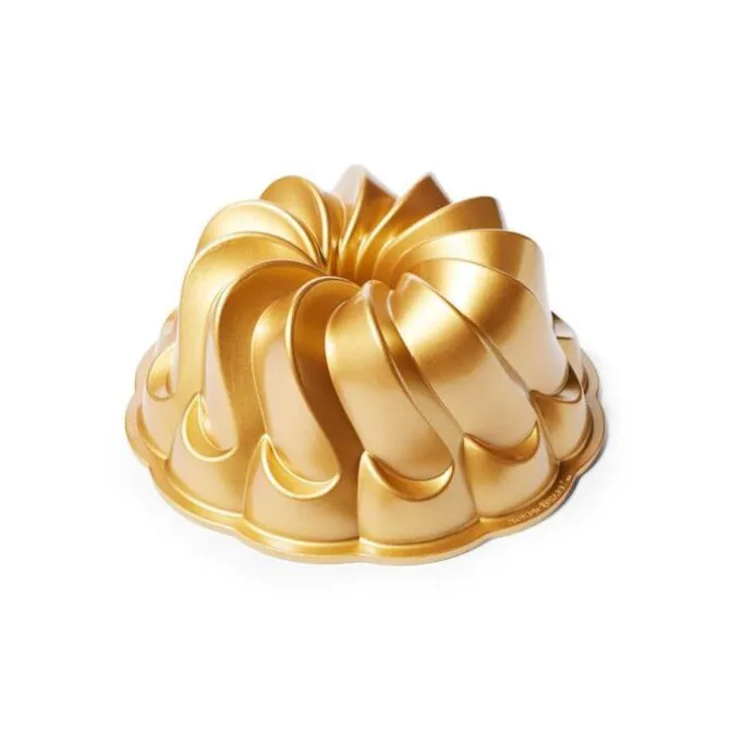 Nordic Ware Pirouette Bundt goud aluminium