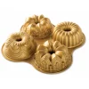 Nordic Ware Quartet Bundt tulbandvorm 31,5 cm gietaluminium goudkleurig