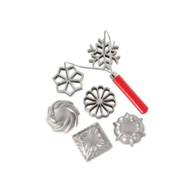 Nordic Ware Rosette & Timbale wafelset aluminium 7-delig