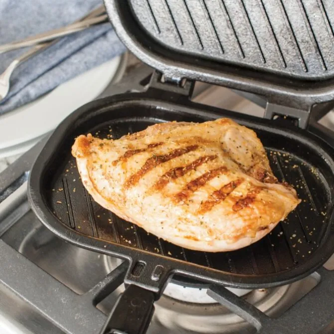 Nordic Ware Sandwich & Grill Press gietaluminium zwart
