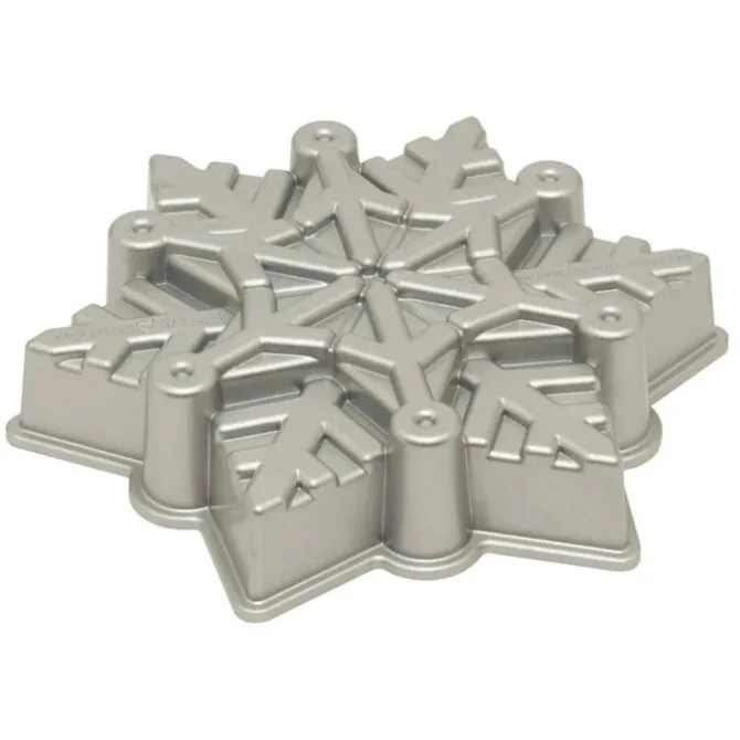 Nordic Ware sneeuwvlok bakvorm ø 28 cm aluminium grijs